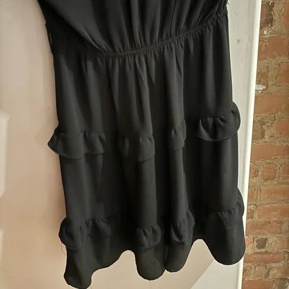 Black Short Ruffle Dress - Picture 3 of 7